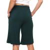 imageWiWi Viscose from Bamboo Soft Sleep Shorts for Women Pajama Bottoms Lounge Plus Size Lightweight Short Pants S3XBlackish Green