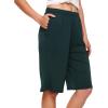 imageWiWi Viscose from Bamboo Soft Sleep Shorts for Women Pajama Bottoms Lounge Plus Size Lightweight Short Pants S3XBlackish Green