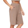 imageWiWi Viscose from Bamboo Soft Sleep Shorts for Women Pajama Bottoms Lounge Plus Size Lightweight Short Pants S3XCamel