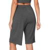 imageWiWi Viscose from Bamboo Soft Sleep Shorts for Women Pajama Bottoms Lounge Plus Size Lightweight Short Pants S3XCharcoal Heather