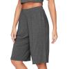 imageWiWi Viscose from Bamboo Soft Sleep Shorts for Women Pajama Bottoms Lounge Plus Size Lightweight Short Pants S3XCharcoal Heather