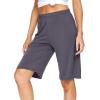 imageWiWi Viscose from Bamboo Soft Sleep Shorts for Women Pajama Bottoms Lounge Plus Size Lightweight Short Pants S3XDark Grey