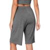 imageWiWi Viscose from Bamboo Soft Sleep Shorts for Women Pajama Bottoms Lounge Plus Size Lightweight Short Pants S3XDark Heather Grey