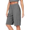imageWiWi Viscose from Bamboo Soft Sleep Shorts for Women Pajama Bottoms Lounge Plus Size Lightweight Short Pants S3XDark Heather Grey