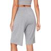 imageWiWi Viscose from Bamboo Soft Sleep Shorts for Women Pajama Bottoms Lounge Plus Size Lightweight Short Pants S3XHeather Grey