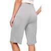 imageWiWi Viscose from Bamboo Soft Sleep Shorts for Women Pajama Bottoms Lounge Plus Size Lightweight Short Pants S3XLight Grey