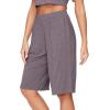 imageWiWi Viscose from Bamboo Soft Sleep Shorts for Women Pajama Bottoms Lounge Plus Size Lightweight Short Pants S3XMisty Grey