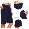 imageWiWi Viscose from Bamboo Soft Sleep Shorts for Women Pajama Bottoms Lounge Plus Size Lightweight Short Pants S3XNavy