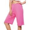 imageWiWi Viscose from Bamboo Soft Sleep Shorts for Women Pajama Bottoms Lounge Plus Size Lightweight Short Pants S3XRaspberry Pink