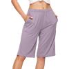 imageWiWi Viscose from Bamboo Soft Sleep Shorts for Women Pajama Bottoms Lounge Plus Size Lightweight Short Pants S3XViolet