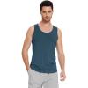 imageWiWi Viscose from Bamboo Mens Tank TShirt Soft Crewneck Undershirts Moisture Wicking Sleeveless Tanks Undershirt SXXLDeep Teal