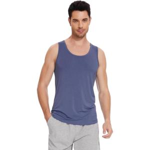 imageWiWi Viscose from Bamboo Mens Tank TShirt Soft Crewneck Undershirts Moisture Wicking Sleeveless Tanks Undershirt SXXLVintage Indigo