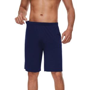 imageWiWi Viscose from Bamboo Pajama Short for Men Soft Knit Sleep Bottoms Summer Lounge Short Pants Cool Loungewear SXXLAnavy