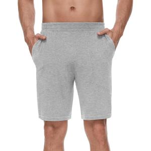 imageWiWi Viscose from Bamboo Pajama Short for Men Soft Knit Sleep Bottoms Summer Lounge Short Pants Cool Loungewear SXXLBheather Grey