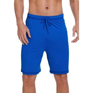 imageWiWi Viscose from Bamboo Pajama Short for Men Soft Knit Sleep Bottoms Summer Lounge Short Pants Cool Loungewear SXXLCbright Blue