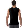 imageWiWi Men Pajamas Sleeveless Top Sleepwear TShirts Viscose from Bamboo Mens Tank Casual Loungewear Sleep Clothes Soft SXXLBlack