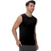 imageWiWi Men Pajamas Sleeveless Top Sleepwear TShirts Viscose from Bamboo Mens Tank Casual Loungewear Sleep Clothes Soft SXXLBlack