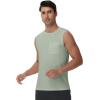 imageWiWi Men Pajamas Sleeveless Top Sleepwear TShirts Viscose from Bamboo Mens Tank Casual Loungewear Sleep Clothes Soft SXXLCameo Green