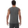 imageWiWi Men Pajamas Sleeveless Top Sleepwear TShirts Viscose from Bamboo Mens Tank Casual Loungewear Sleep Clothes Soft SXXLDark Heather Grey