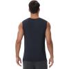 imageWiWi Men Pajamas Sleeveless Top Sleepwear TShirts Viscose from Bamboo Mens Tank Casual Loungewear Sleep Clothes Soft SXXLMoonlight Blue