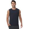 imageWiWi Men Pajamas Sleeveless Top Sleepwear TShirts Viscose from Bamboo Mens Tank Casual Loungewear Sleep Clothes Soft SXXLMoonlight Blue