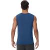 imageWiWi Men Pajamas Sleeveless Top Sleepwear TShirts Viscose from Bamboo Mens Tank Casual Loungewear Sleep Clothes Soft SXXLPrussian Blue