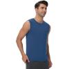 imageWiWi Men Pajamas Sleeveless Top Sleepwear TShirts Viscose from Bamboo Mens Tank Casual Loungewear Sleep Clothes Soft SXXLPrussian Blue
