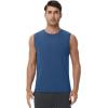 imageWiWi Men Pajamas Sleeveless Top Sleepwear TShirts Viscose from Bamboo Mens Tank Casual Loungewear Sleep Clothes Soft SXXLPrussian Blue