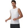 imageWiWi Men Pajamas Sleeveless Top Sleepwear TShirts Viscose from Bamboo Mens Tank Casual Loungewear Sleep Clothes Soft SXXLRaw White