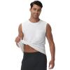 imageWiWi Men Pajamas Sleeveless Top Sleepwear TShirts Viscose from Bamboo Mens Tank Casual Loungewear Sleep Clothes Soft SXXLRaw White