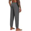 imageWiWi Mens Bamboo Viscose Pajama Jogger Pants Open Fly Lounge Bottoms Sleep Long Pj Joggers Sweatpant SXXLAdark Heather Grey