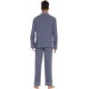 imageWiWi Mens Pajama Set Soft Sleepwear Button Down Pajamas Sets Classic Notch Collar Loungewear Viscose from Bamboo Pjs SXXLAblue