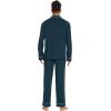 imageWiWi Mens Pajama Set Soft Sleepwear Button Down Pajamas Sets Classic Notch Collar Loungewear Viscose from Bamboo Pjs SXXLAdeep Teal
