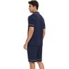 imageWiWi Mens Pajama Set Soft Sleepwear Button Down Pajamas Sets Classic Notch Collar Loungewear Viscose from Bamboo Pjs SXXLBnavy