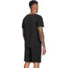 imageWiWi Mens Pajamas Set Soft Short Sleeve Pj Sleepwear Top and Shorts Pajama Sets LoungewearViscose from Bamboo S3XAblack