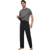 imageWiWi Mens Pajamas Set Viscose from Bamboo Short Sleeve Sleepwear Knit Nightwear 2 Pieces Loungewear Sets SXXLDark Heather Grey