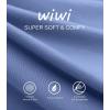 imageWiWi Mens Pajamas Set Viscose from Bamboo Short Sleeve Sleepwear Knit Nightwear 2 Pieces Loungewear Sets SXXLFog Blue