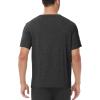 imageWiWi Mens TShirts Classic Soft Tee Viscose from Bamboo Loungewear Lightweight Short Sleeves Pajama Sleep Shirt SXXLAcharcoal Heather