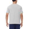 imageWiWi Mens TShirts Classic Soft Tee Viscose from Bamboo Loungewear Lightweight Short Sleeves Pajama Sleep Shirt SXXLAlight Heather Grey