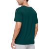 imageWiWi Mens TShirts Classic Soft Tee Viscose from Bamboo Loungewear Lightweight Short Sleeves Pajama Sleep Shirt SXXLApeacock Green