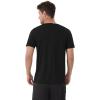 imageWiWi Mens TShirts Classic Soft Tee Viscose from Bamboo Loungewear Lightweight Short Sleeves Pajama Sleep Shirt SXXLBblack