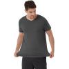 imageWiWi Mens TShirts Classic Soft Tee Viscose from Bamboo Loungewear Lightweight Short Sleeves Pajama Sleep Shirt SXXLBcharcoal Heather