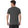 imageWiWi Mens TShirts Classic Soft Tee Viscose from Bamboo Loungewear Lightweight Short Sleeves Pajama Sleep Shirt SXXLBcharcoal Heather
