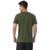 imageWiWi Mens TShirts Classic Soft Tee Viscose from Bamboo Loungewear Lightweight Short Sleeves Pajama Sleep Shirt SXXLBdark Fence Green