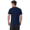 imageWiWi Mens TShirts Classic Soft Tee Viscose from Bamboo Loungewear Lightweight Short Sleeves Pajama Sleep Shirt SXXLBdark Navy