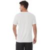 imageWiWi Mens TShirts Classic Soft Tee Viscose from Bamboo Loungewear Lightweight Short Sleeves Pajama Sleep Shirt SXXLBraw White
