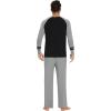 imageWiWi Mens Viscose from Bamboo Pajama Sets Long Sleeve Top and Pants Sleepwear Comfy Lightweight Loungewear Set SXXLAheather Grey