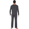 imageWiWi Mens Viscose from Bamboo Pajama Sets Long Sleeve Top and Pants Sleepwear Comfy Lightweight Loungewear Set SXXLBcharcoal