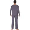 imageWiWi Mens Viscose from Bamboo Pajama Sets Long Sleeve Top and Pants Sleepwear Comfy Lightweight Loungewear Set SXXLBdark Grey