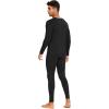 imageWiWi Thermal Underwear for Men Bamboo Viscose Long Johns Set Soft Warm Base Layer Lightweight Top and Bottom Sets SXXLAblack